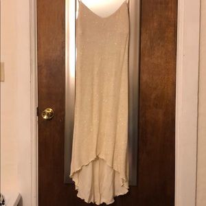 NEW Gold Gem High Low Dress
